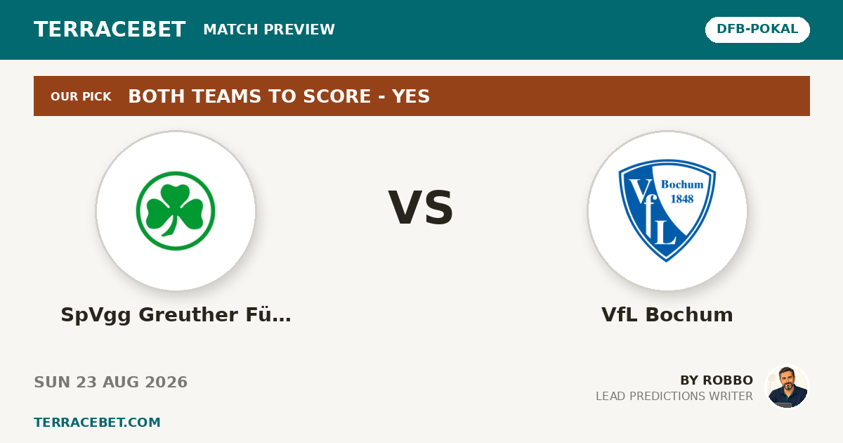 SpVgg Greuther Fürth vs VfL Bochum preview by Robbo for TerraceBet