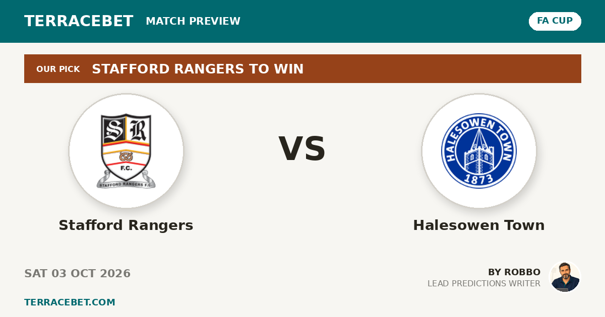 Stafford Rangers vs Halesowen Town preview by Robbo for TerraceBet
