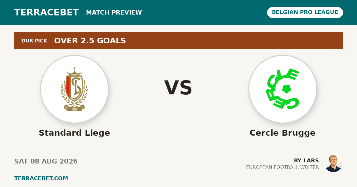 Standard Liege vs Cercle Brugge preview by Lars for TerraceBet