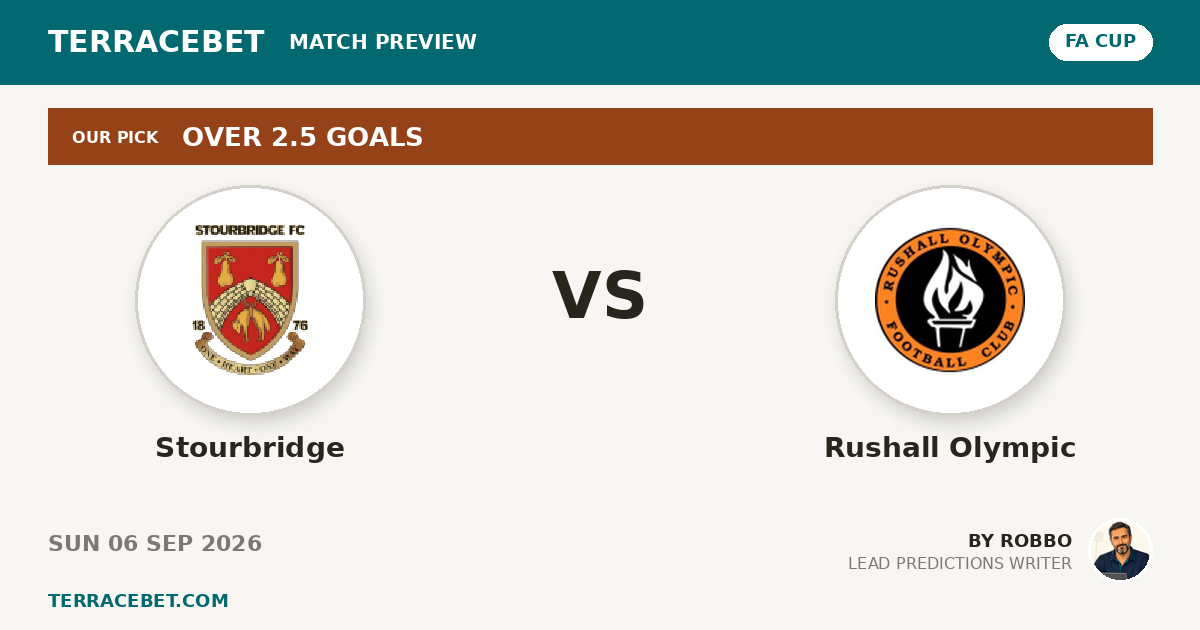 Stourbridge vs Rushall Olympic preview by Robbo for TerraceBet