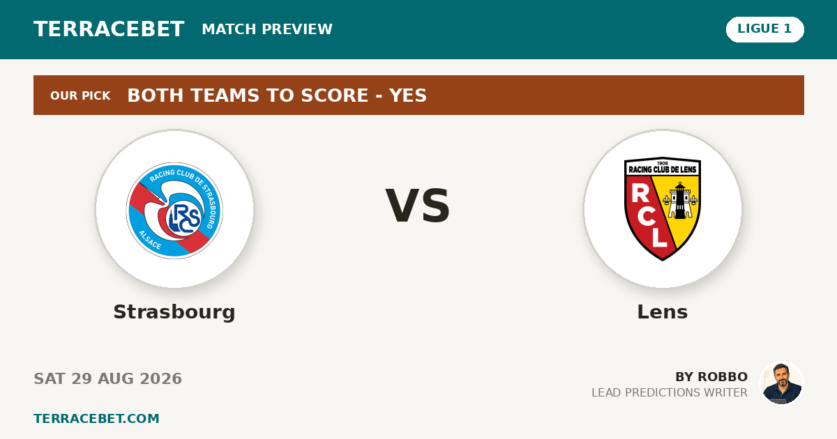 Strasbourg vs Lens preview by Robbo for TerraceBet