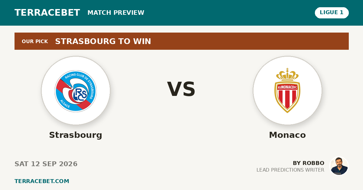 Strasbourg vs Monaco preview by Robbo for TerraceBet