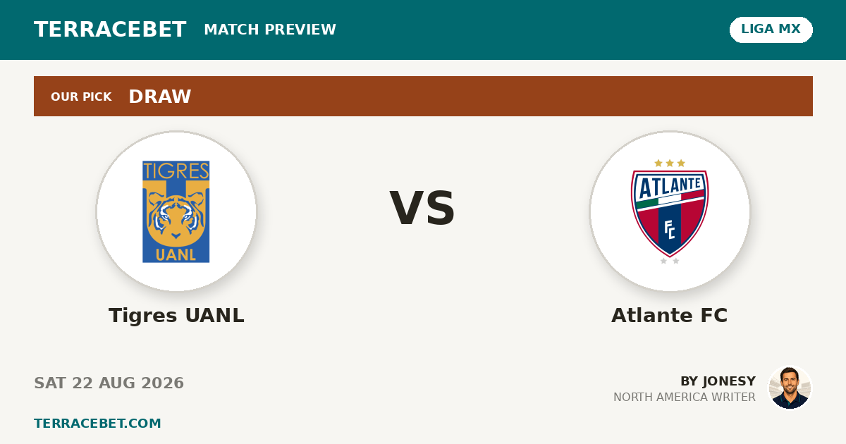 Tigres UANL vs Atlante FC preview by Jonesy for TerraceBet