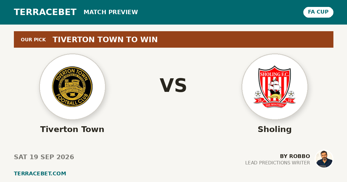 Tiverton Town vs Sholing preview by Robbo for TerraceBet