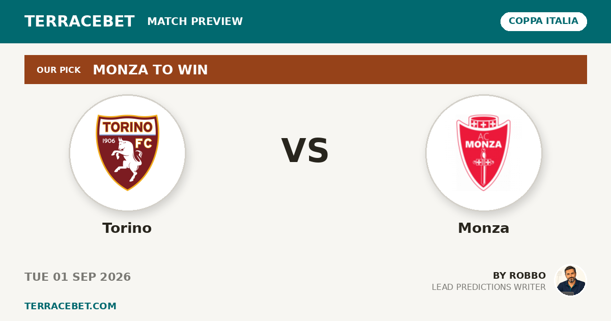 Torino vs Monza preview by Robbo for TerraceBet