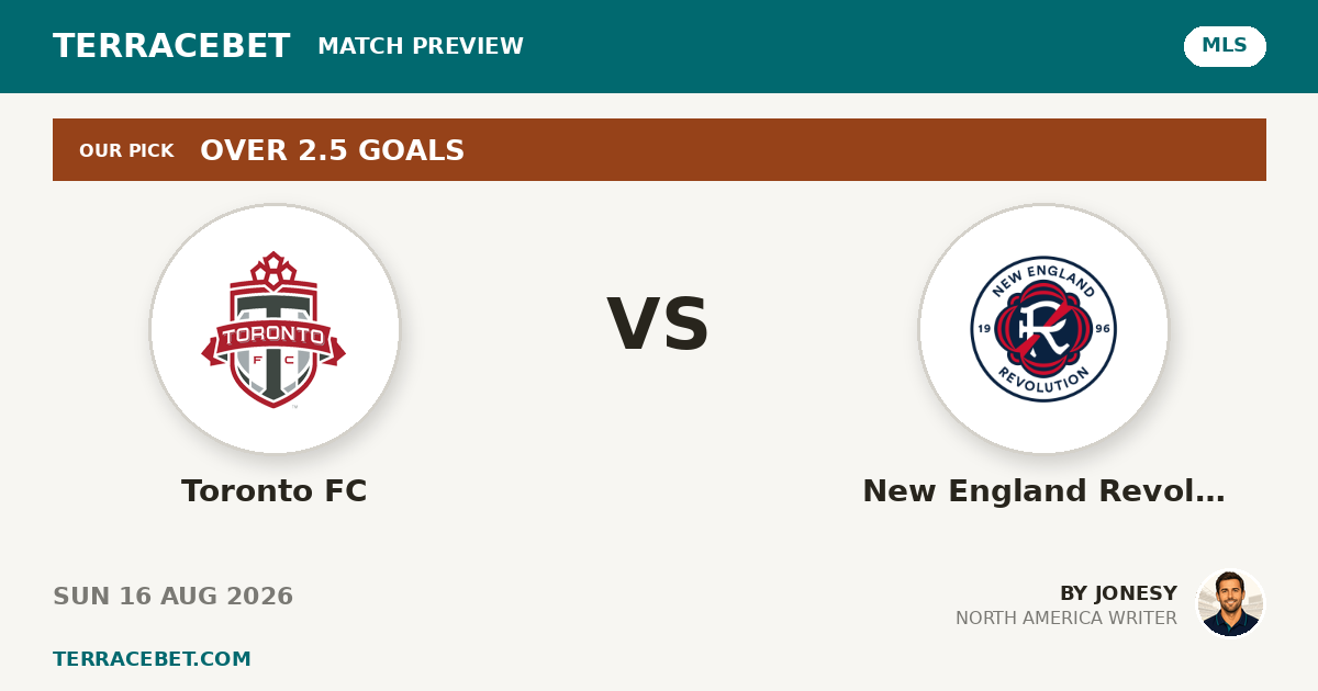 Toronto FC vs New England Revolution preview by Jonesy for TerraceBet