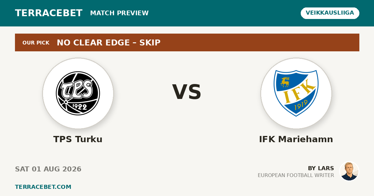 TPS Turku vs IFK Mariehamn preview by Lars for TerraceBet