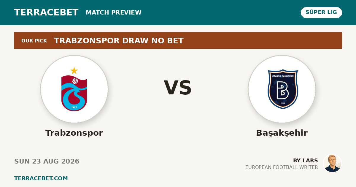 Trabzonspor vs Başakşehir preview by Lars for TerraceBet