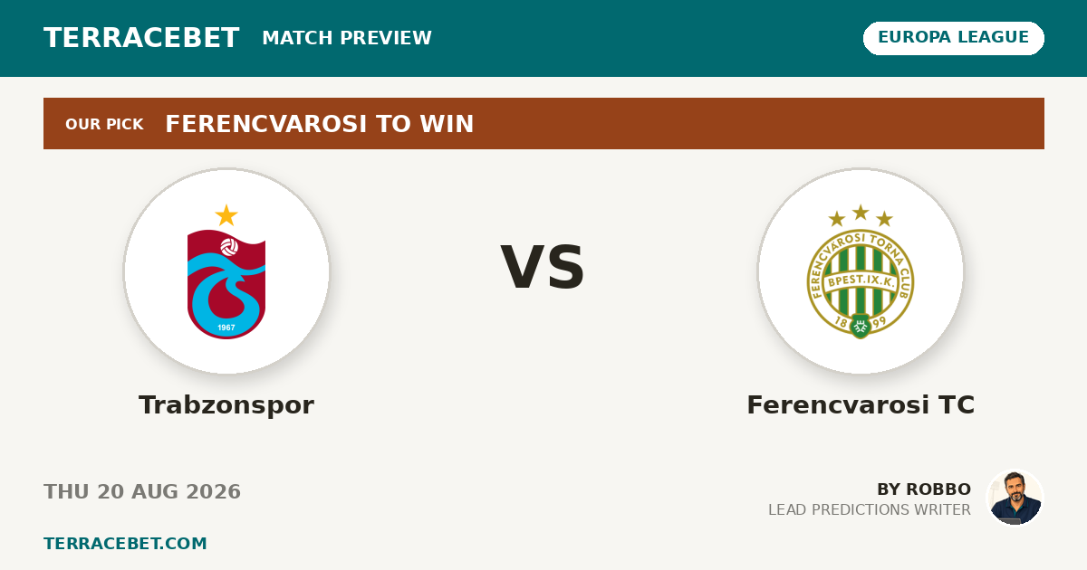 Trabzonspor vs Ferencvarosi TC preview by Robbo for TerraceBet
