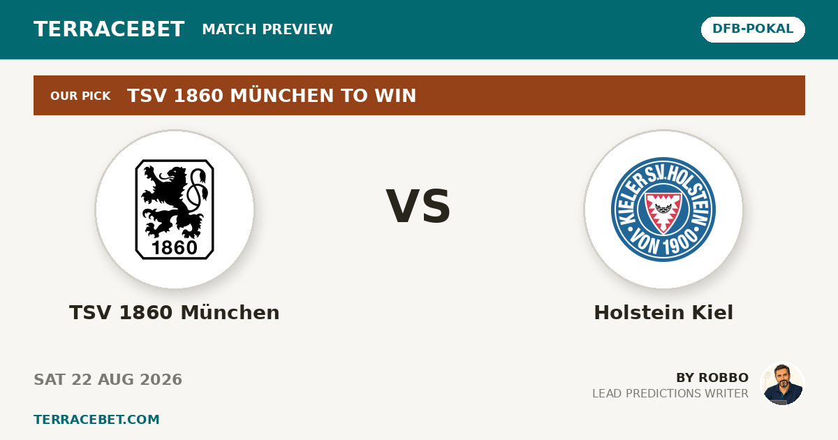 TSV 1860 München vs Holstein Kiel preview by Robbo for TerraceBet