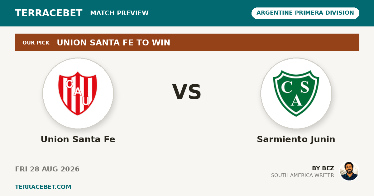 Union Santa Fe vs Sarmiento Junin preview by Bez for TerraceBet