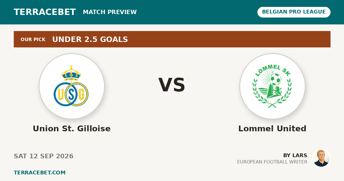 Union St. Gilloise vs Lommel United preview by Lars for TerraceBet