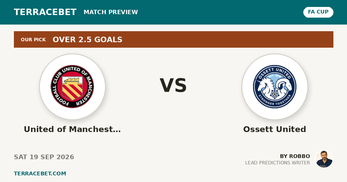 United of Manchester vs Ossett United preview by Robbo for TerraceBet