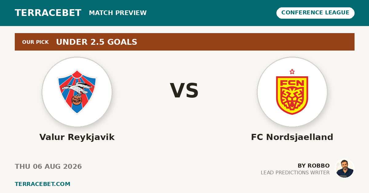 Valur Reykjavik vs FC Nordsjaelland preview by Robbo for TerraceBet