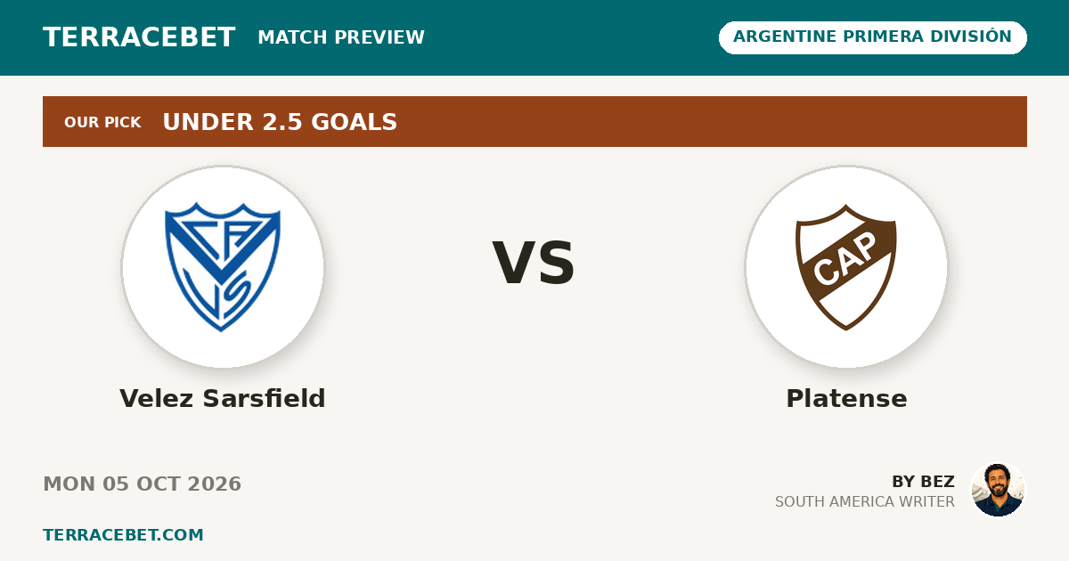 Velez Sarsfield vs Platense preview by Bez for TerraceBet