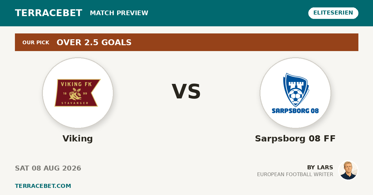Viking vs Sarpsborg 08 FF preview by Lars for TerraceBet