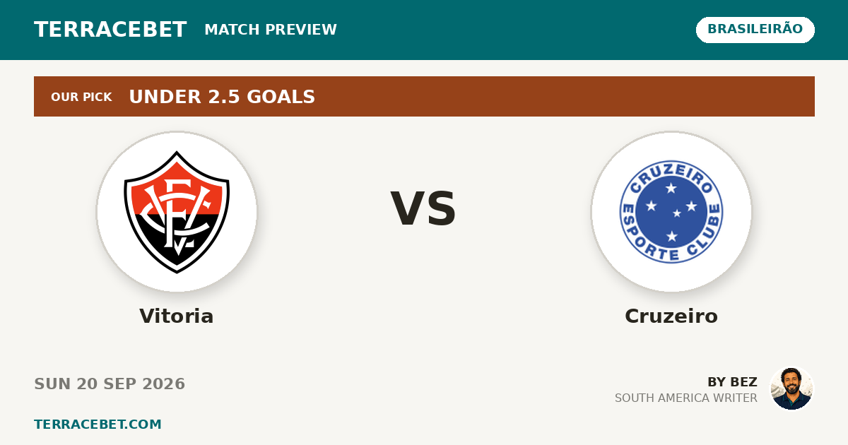 Vitoria vs Cruzeiro preview by Bez for TerraceBet