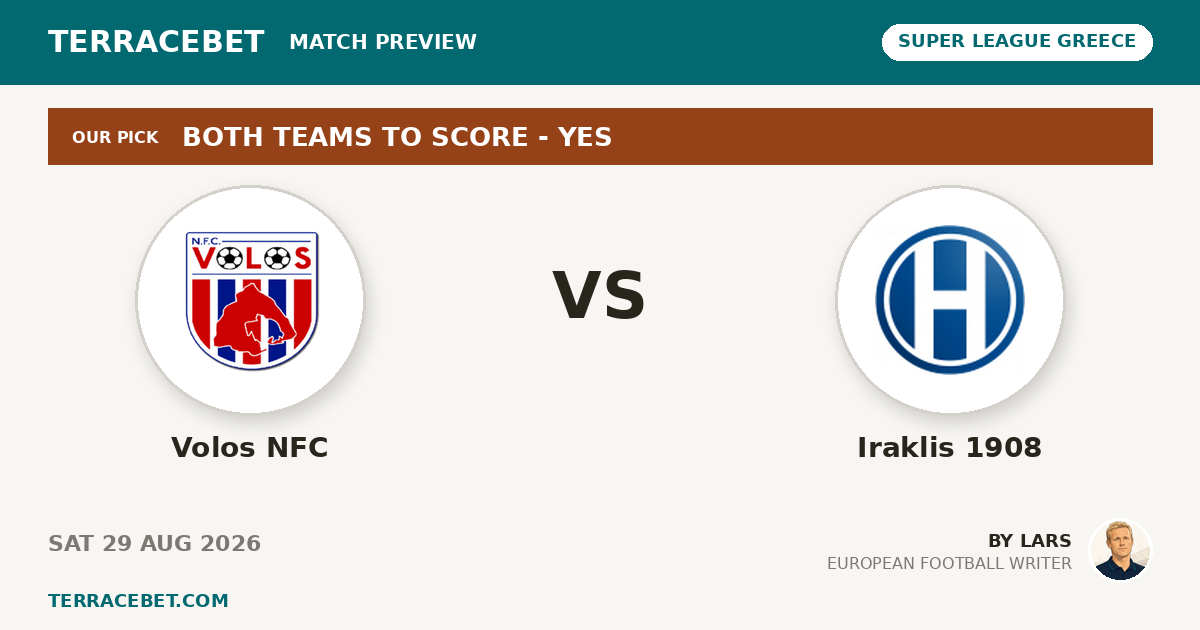 Volos NFC vs Iraklis 1908 preview by Lars for TerraceBet