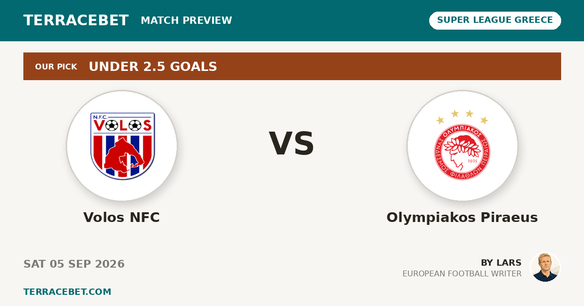 Volos NFC vs Olympiakos Piraeus preview by Lars for TerraceBet
