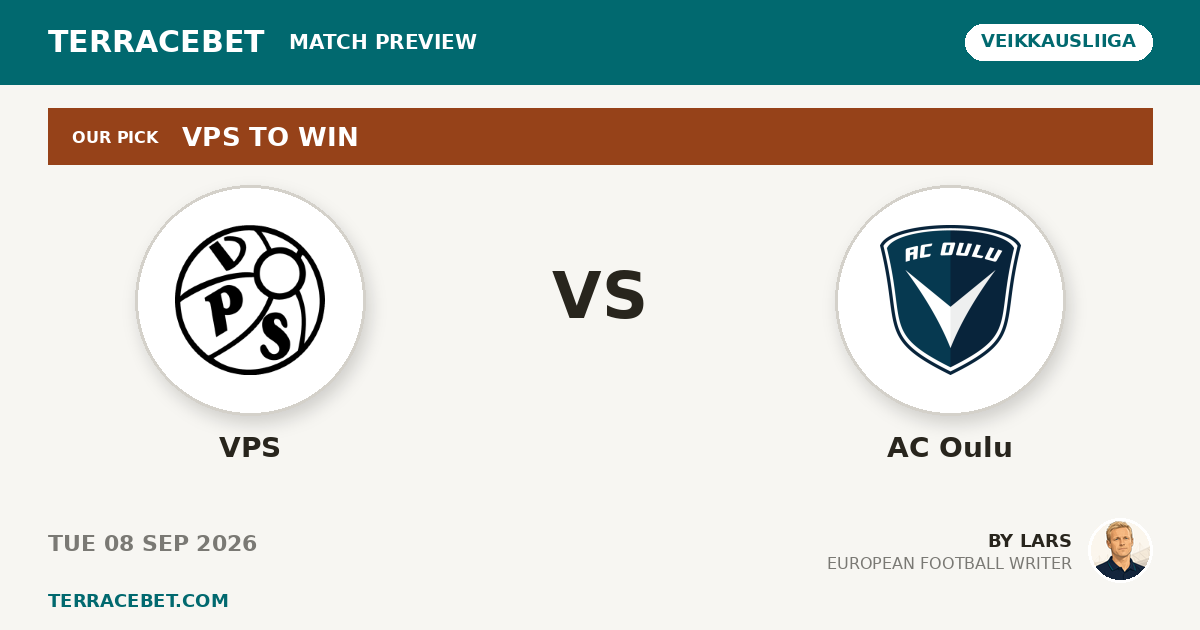 VPS vs AC Oulu preview by Lars for TerraceBet
