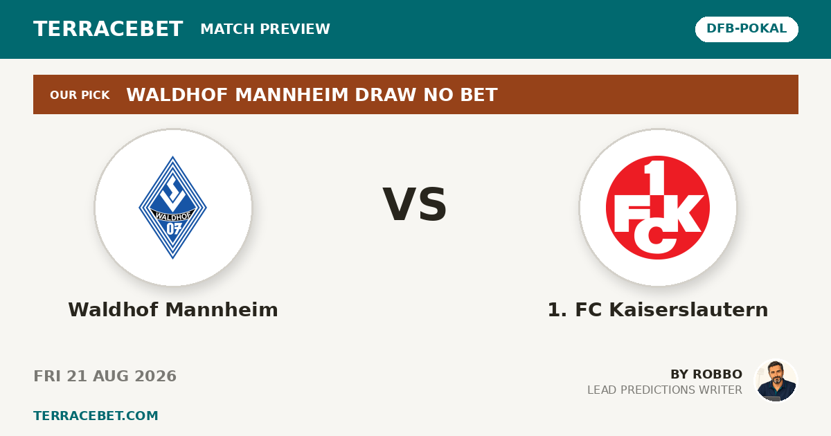 Waldhof Mannheim vs 1. FC Kaiserslautern preview by Robbo for TerraceBet