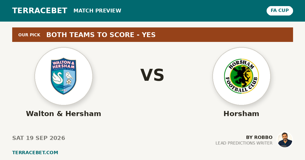 Walton & Hersham vs Horsham preview by Robbo for TerraceBet