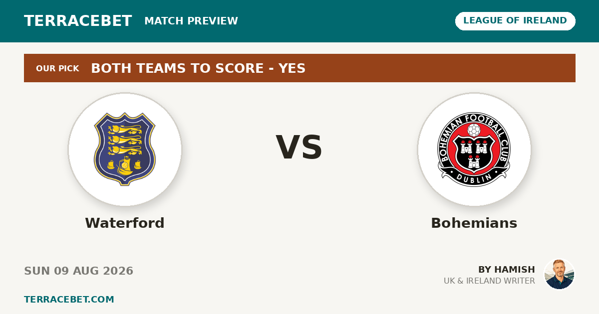 Waterford vs Bohemians preview by Hamish for TerraceBet