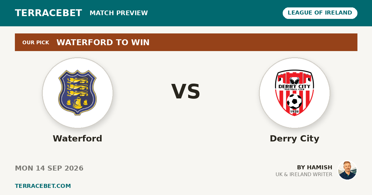 Waterford vs Derry City preview by Hamish for TerraceBet