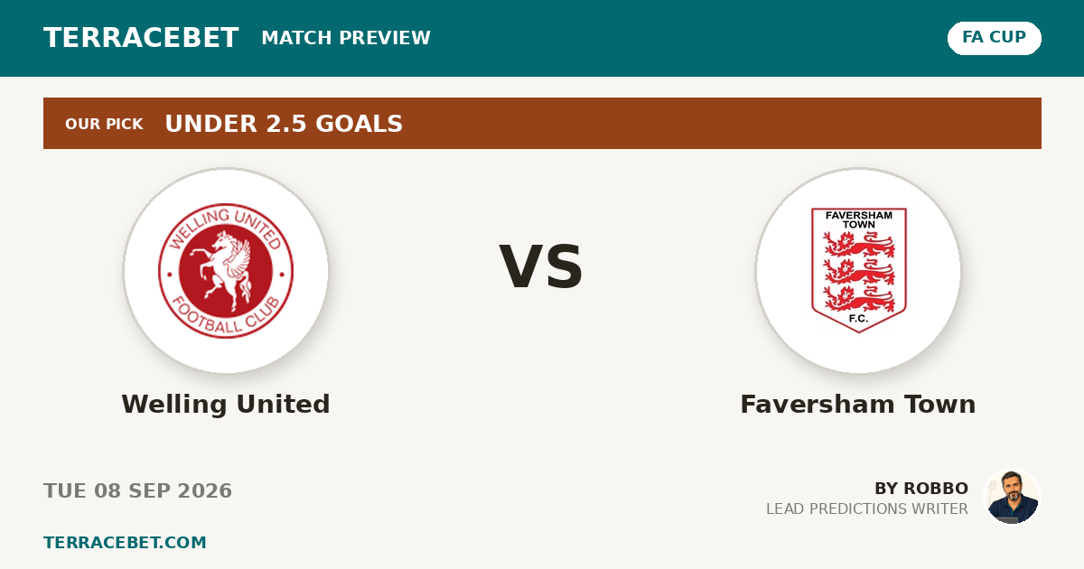Welling United vs Faversham Town preview by Robbo for TerraceBet