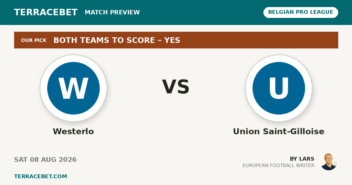 Westerlo vs Union Saint-Gilloise preview by Lars for TerraceBet