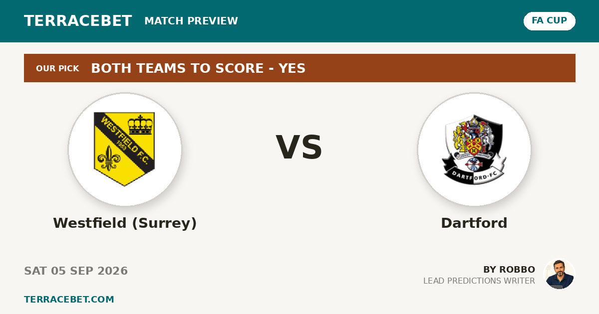 Westfield (Surrey) vs Dartford preview by Robbo for TerraceBet