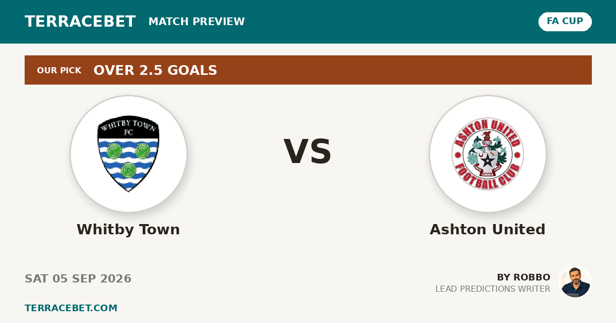 Whitby Town vs Ashton United preview by Robbo for TerraceBet