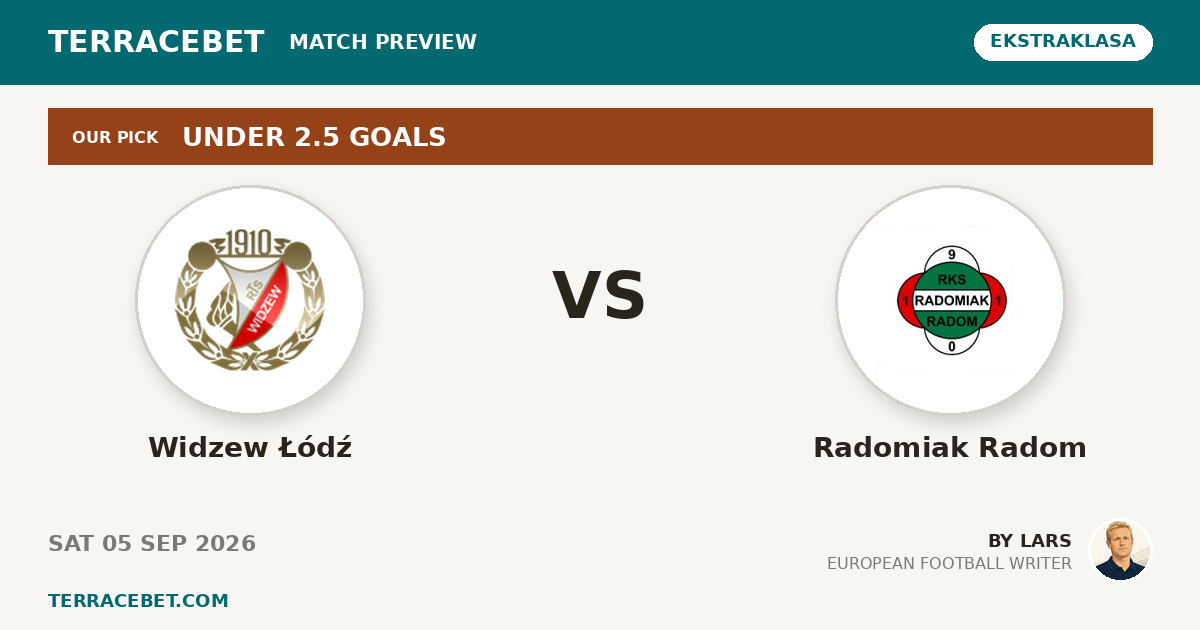 Widzew Łódź vs Radomiak Radom preview by Lars for TerraceBet