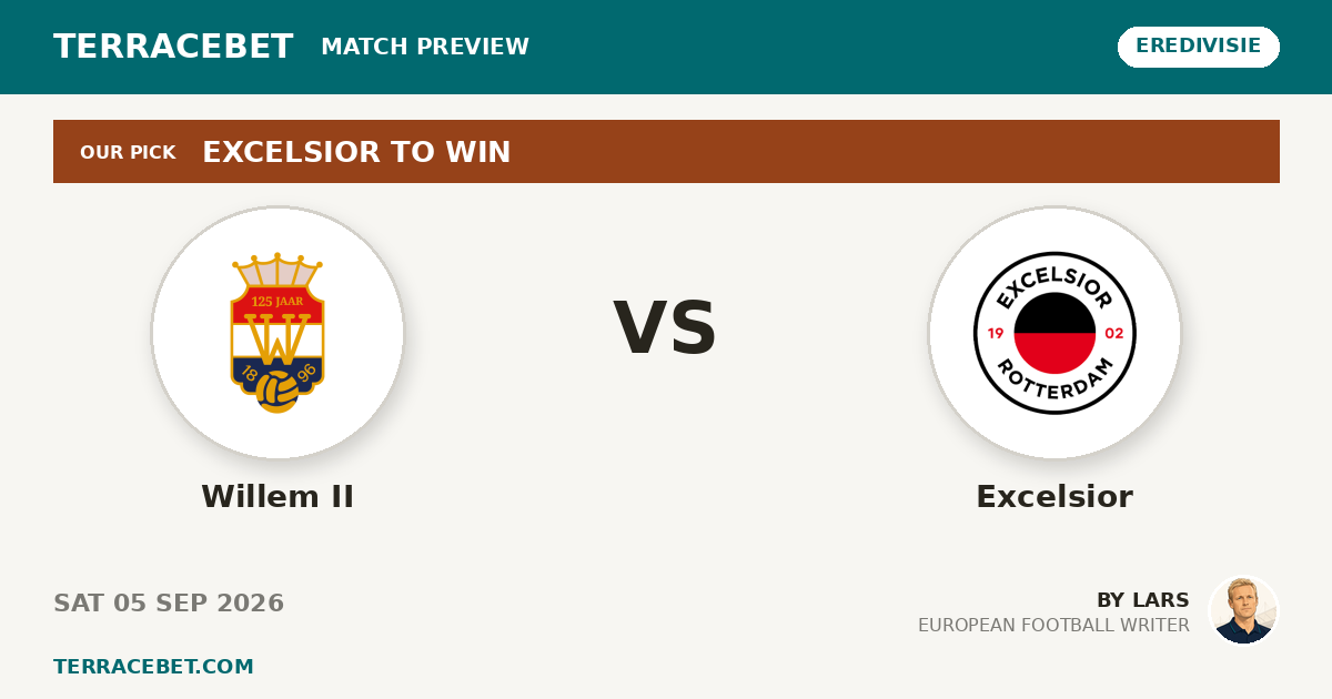 Willem II vs Excelsior preview by Lars for TerraceBet