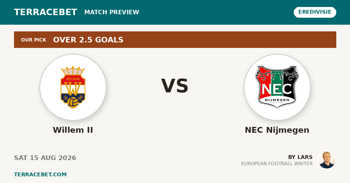 Willem II vs NEC Nijmegen preview by Lars for TerraceBet