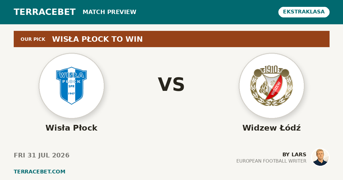 Wisła Płock vs Widzew Łódź preview by Lars for TerraceBet