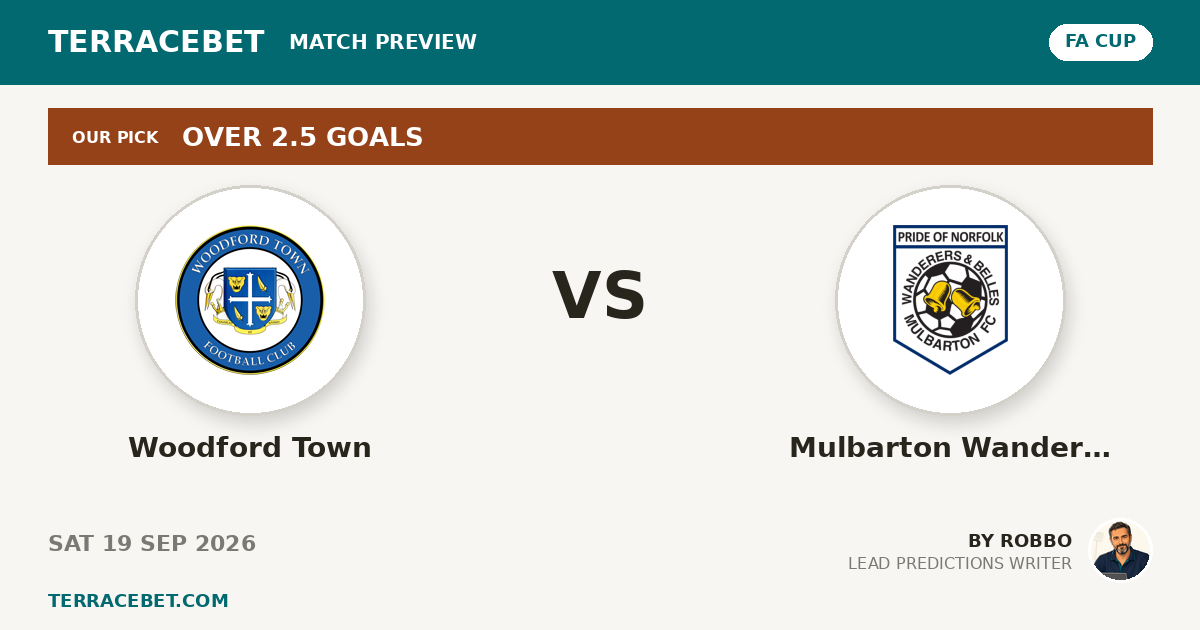 Woodford Town vs Mulbarton Wanderers preview by Robbo for TerraceBet