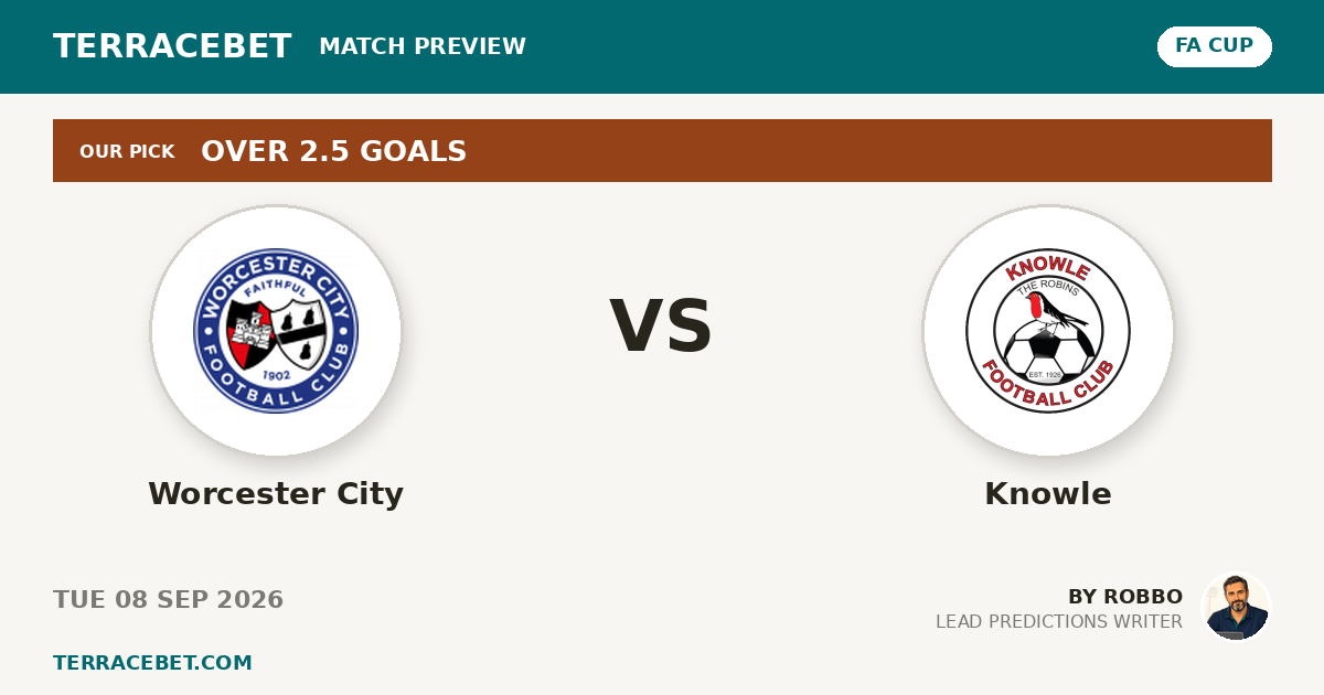 Worcester City vs Knowle preview by Robbo for TerraceBet