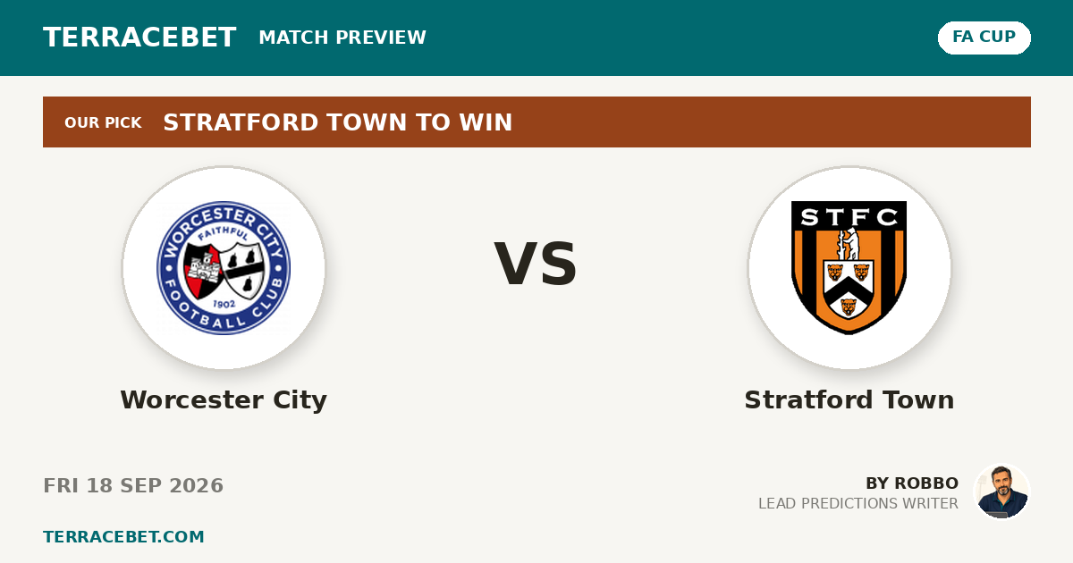 Worcester City vs Stratford Town preview by Robbo for TerraceBet