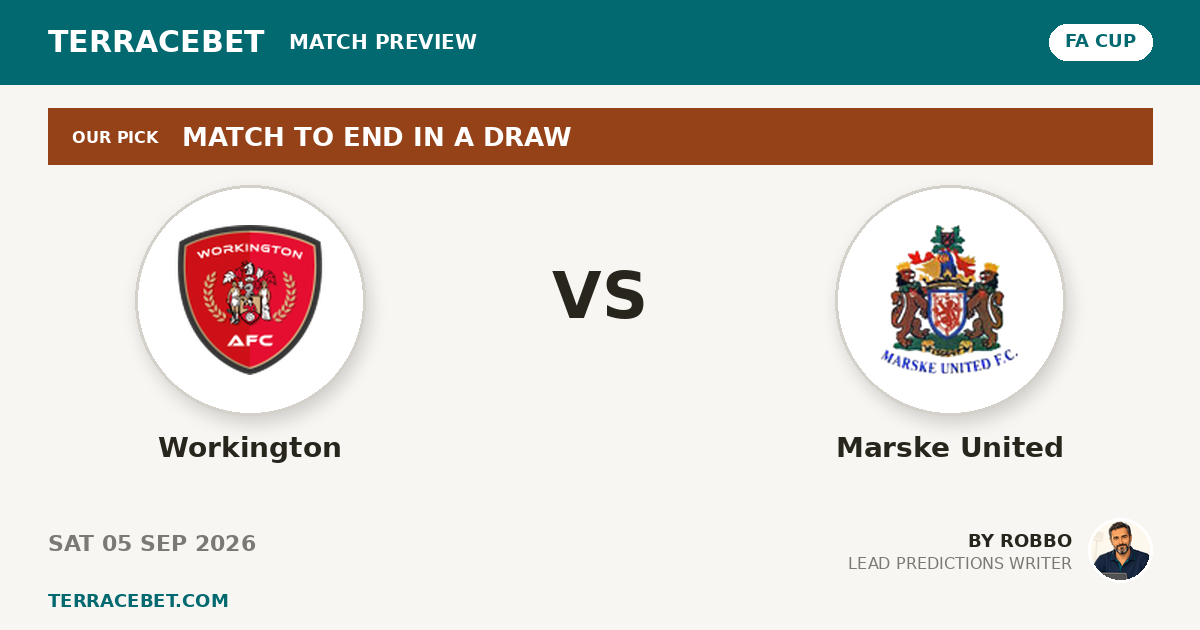 Workington vs Marske United preview by Robbo for TerraceBet