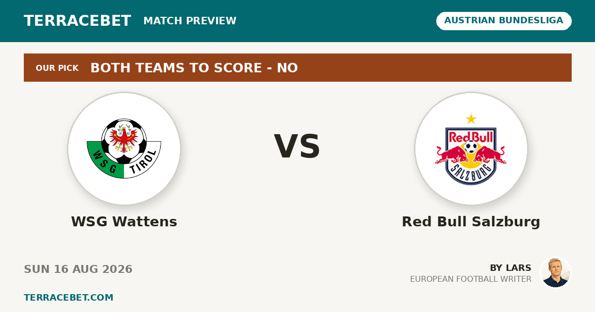 WSG Wattens vs Red Bull Salzburg preview by Lars for TerraceBet
