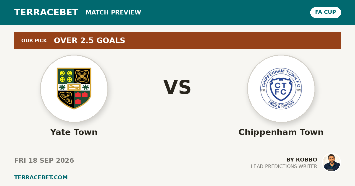 Yate Town vs Chippenham Town preview by Robbo for TerraceBet