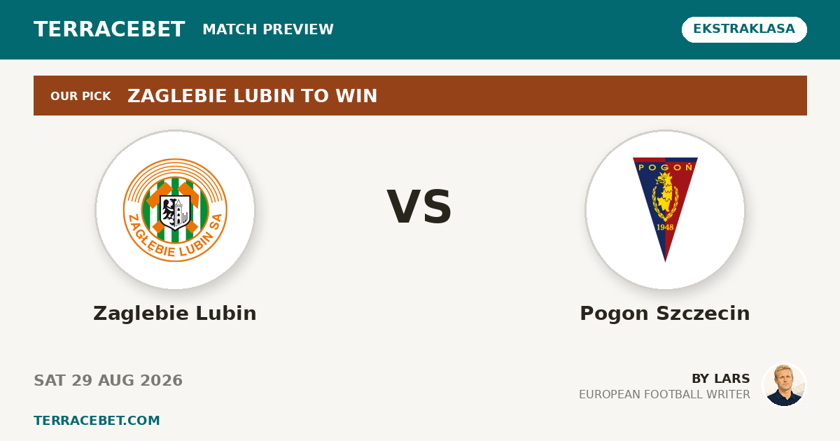Zaglebie Lubin vs Pogon Szczecin preview by Lars for TerraceBet