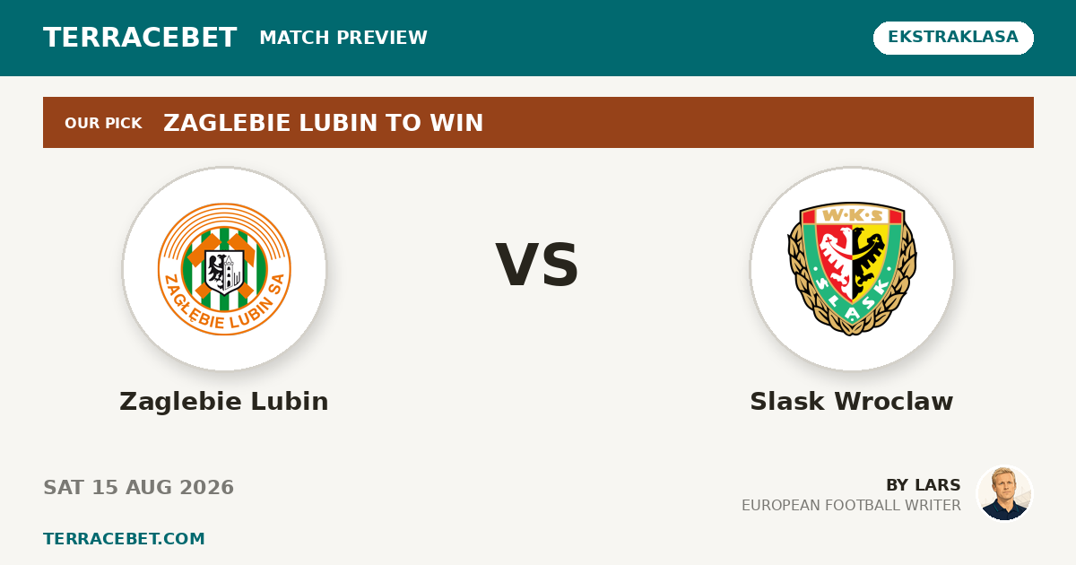 Zaglebie Lubin vs Slask Wroclaw preview by Lars for TerraceBet