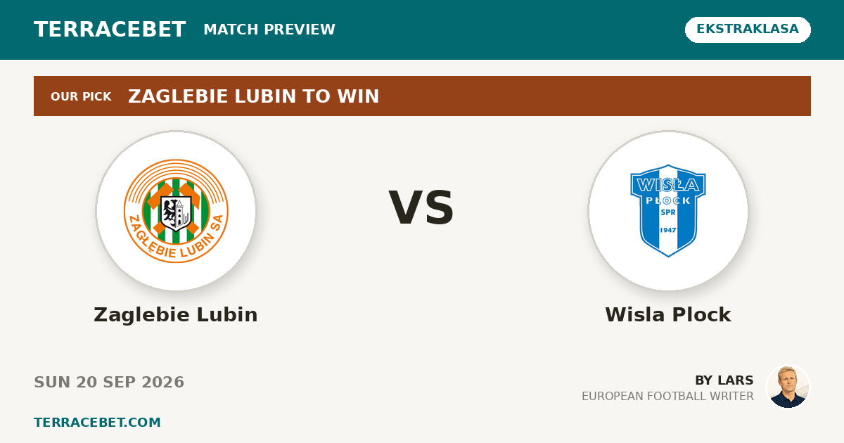 Zaglebie Lubin vs Wisla Plock preview by Lars for TerraceBet